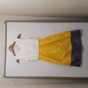 Gap Yellow,White and Grey dress